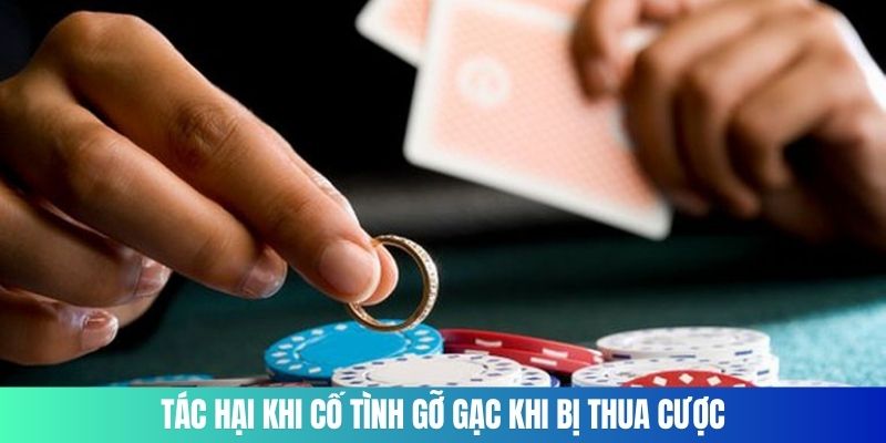 Tác hại khi cố tình gỡ gạc khi bị thua cược